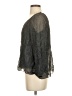 Piazza Roma Black Gray 3/4 Sleeve Blouse Size XS - photo 5