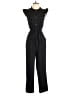 Monteau 100% Polyester Solid Black Jumpsuit Size S - photo 1