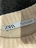 Zara Stripes Ivory Turtleneck Sweater Size S - photo 7