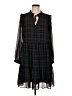 J.Crew 100% Polyester Plaid Green Casual Dress Size M - photo 1