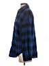 Shein Plaid Blue Long Sleeve Button-Down Shirt Size S - photo 5