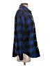 Shein Plaid Blue Long Sleeve Button-Down Shirt Size S - photo 4
