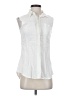 Style Envy 100% Rayon White Sleeveless Button-Down Shirt Size S - photo 1
