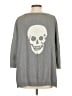 Skull Cashmere 100% Cotton Gray Pullover Sweater Size S - photo 2