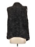 Dylan 100% Polyester Gray Faux Fur Vest Size L - photo 2
