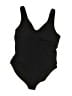 Athleta Solid Black One Piece Swimsuit Size XL - photo 2