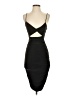 21 Saints 100% Polyester Solid Black Cocktail Dress Size XS - photo 1