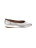 27 EDIT 100% Leather Metallic Silver Gray Flats Size 8 1/2 (wide) - photo 1