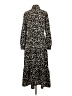 Topshop 100% Polyester Animal Print Black Casual Dress Size 2 - photo 2
