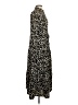 Topshop 100% Polyester Animal Print Black Casual Dress Size 2 - photo 4