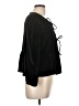 Ultra Pink Black Long Sleeve Blouse Size L - photo 4