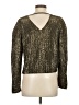 Joie 100% Polyester Metallic Gold Long Sleeve Top Size S - photo 2