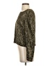 Joie 100% Polyester Metallic Gold Long Sleeve Top Size S - photo 5