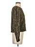 Joie 100% Polyester Metallic Gold Long Sleeve Top Size S - photo 4