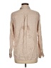 Uniqlo 100% Rayon Polka Dots Tan Long Sleeve Blouse Size M - photo 2