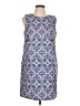 TABITHA WEBB TJX Print Blue Casual Dress Size 10 - photo 1