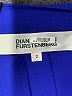 Diane von Furstenberg 100% Polyester Blue 3/4 Sleeve Blouse Size 2 - photo 7