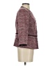 Nicole Miller Tweed Burgundy Jacket Size 2 - photo 4