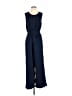 Lou & Grey 100% Cotton Solid Blue Jumpsuit Size M - photo 1