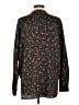 Vince. 100% Polyester Floral Black Long Sleeve Blouse Size L - photo 2