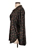 Vince. 100% Polyester Floral Black Long Sleeve Blouse Size L - photo 5