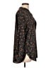 Vince. 100% Polyester Floral Black Long Sleeve Blouse Size L - photo 4