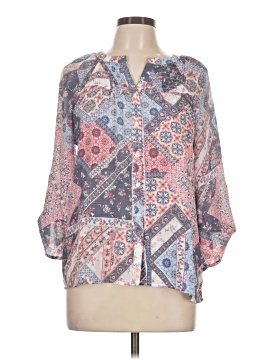 Indigo Rose 3/4 Sleeve Blouse