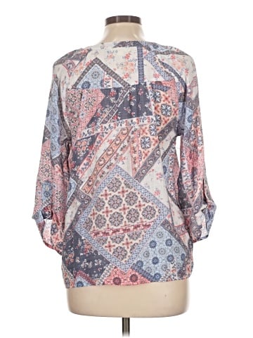 Indigo Rose 3/4 Sleeve Blouse (view 2)