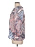 Indigo Rose Print Pink 3/4 Sleeve Blouse Size L (petite) - photo 5