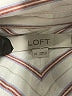 Ann Taylor LOFT Stripes Ivory Long Sleeve Button-Down Shirt Size M - photo 7