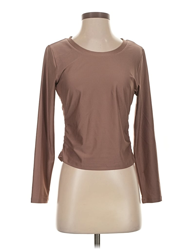 Pre-owned All In Motion Long Sleeve T-shirt In Brown