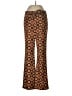 SOHO Apparel Ltd Print Brown Casual Pants Size M - photo 1
