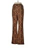 SOHO Apparel Ltd Print Brown Casual Pants Size M - photo 2