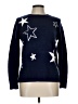 St. John's Bay 100% Acrylic Stars Blue Pullover Sweater Size L - photo 1
