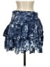 LoveShackFancy 100% Cotton Tie-dye Blue Denim Skirt Size 2 - photo 1