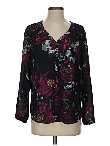 Black Rainn 3/4 Sleeve Blouse (view 1)