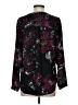 Black Rainn 100% Polyester Floral Black 3/4 Sleeve Blouse Size S - photo 2