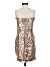 BCBGMAXAZRIA 100% Polyester Metallic Silver Cocktail Dress Size 2 - photo 2