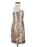 BCBGMAXAZRIA 100% Polyester Metallic Silver Cocktail Dress Size 2 - photo 4