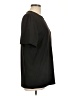 Something Bleu 100% Polyester Solid Black Short Sleeve T-Shirt Size L - photo 4
