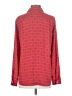 Ann Taylor LOFT 100% Polyester Hearts Red Long Sleeve Blouse Size S - photo 2