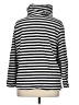 St. John's Bay 100% Cotton Stripes Silver Turtleneck Sweater Size 0X - photo 2