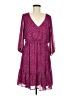 Torrid 100% Polyester Hearts Purple Casual Dress Size Med Plus (00) - photo 1