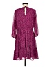 Torrid 100% Polyester Hearts Purple Casual Dress Size Med Plus (00) - photo 2