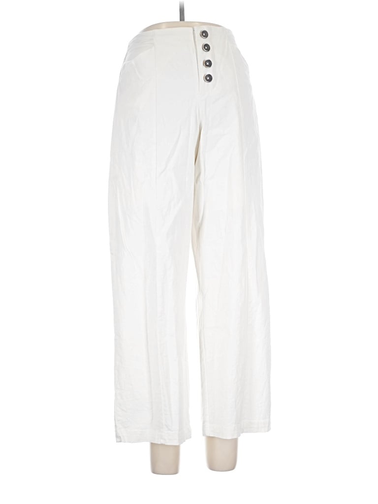 Pre-owned Universal Standard Linen Pants In Ivory