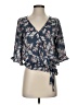 Sienna Sky 100% Polyester Blue 3/4 Sleeve Blouse Size XS - photo 1