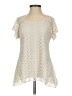New Directions 100% Polyester Ivory Short Sleeve Blouse Size S (petite) - photo 1