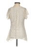 New Directions 100% Polyester Ivory Short Sleeve Blouse Size S (petite) - photo 2