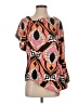 Zara 100% Polyester Orange Short Sleeve Blouse Size S - photo 1