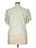 Buru Ivory Short Sleeve Blouse Size 1X - photo 2